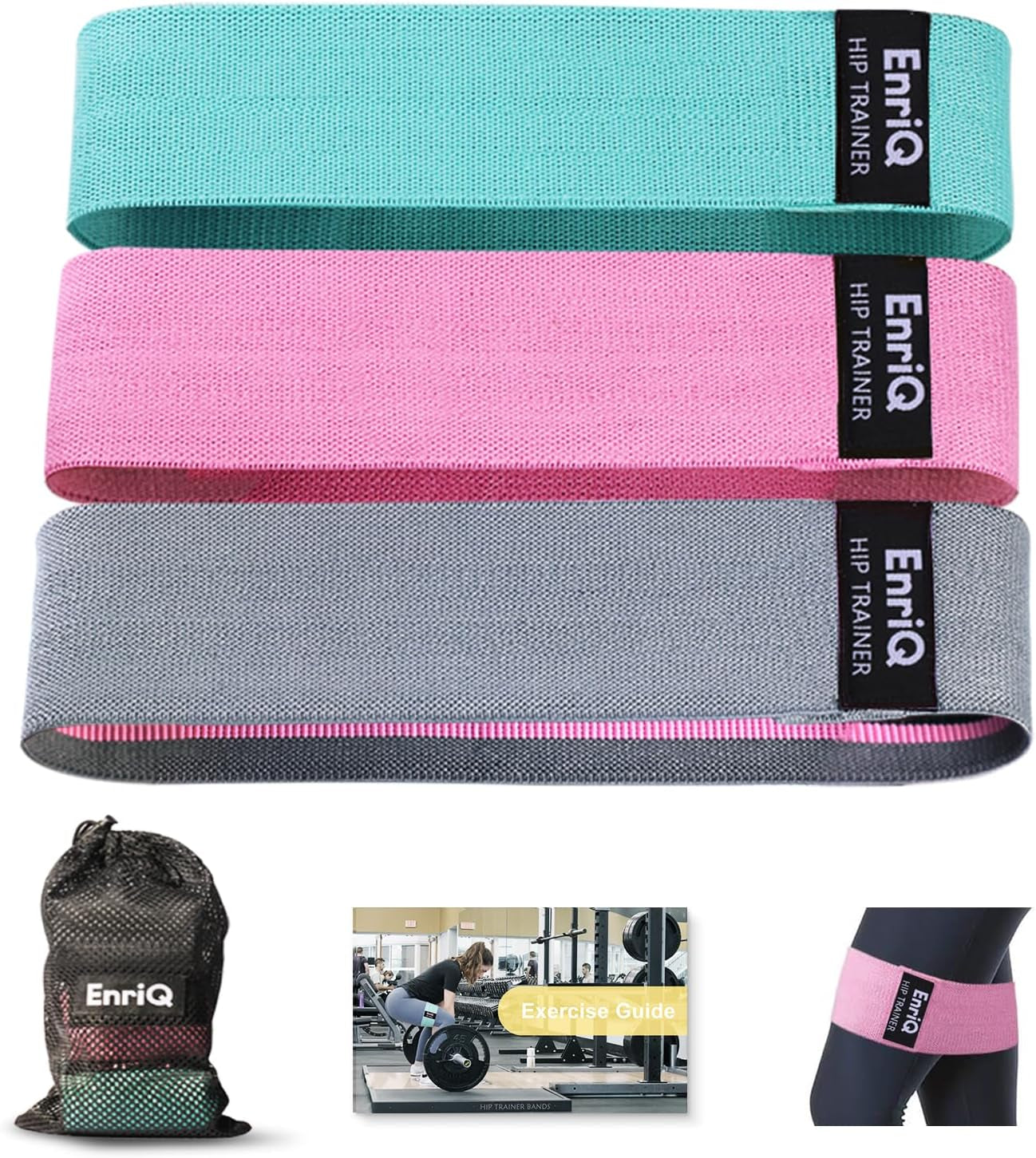 "Ultimate Booty Bands: Tone Your Legs and Butt with Premium Fabric Resistance Bands!"