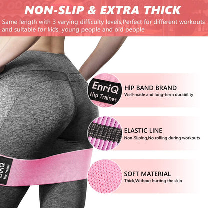 "Ultimate Booty Bands: Tone Your Legs and Butt with Premium Fabric Resistance Bands!"