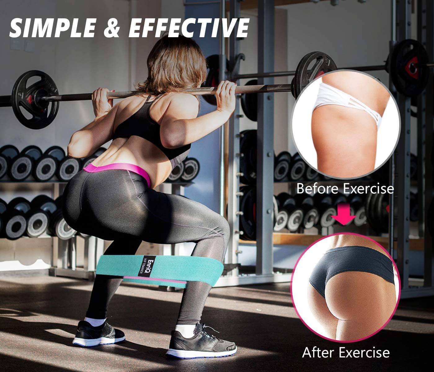 "Ultimate Booty Bands: Tone Your Legs and Butt with Premium Fabric Resistance Bands!"