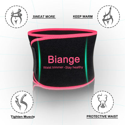 "Slim Waist Sweat Belt: Waist Trainer and Trimmer for a Toned Belly!"