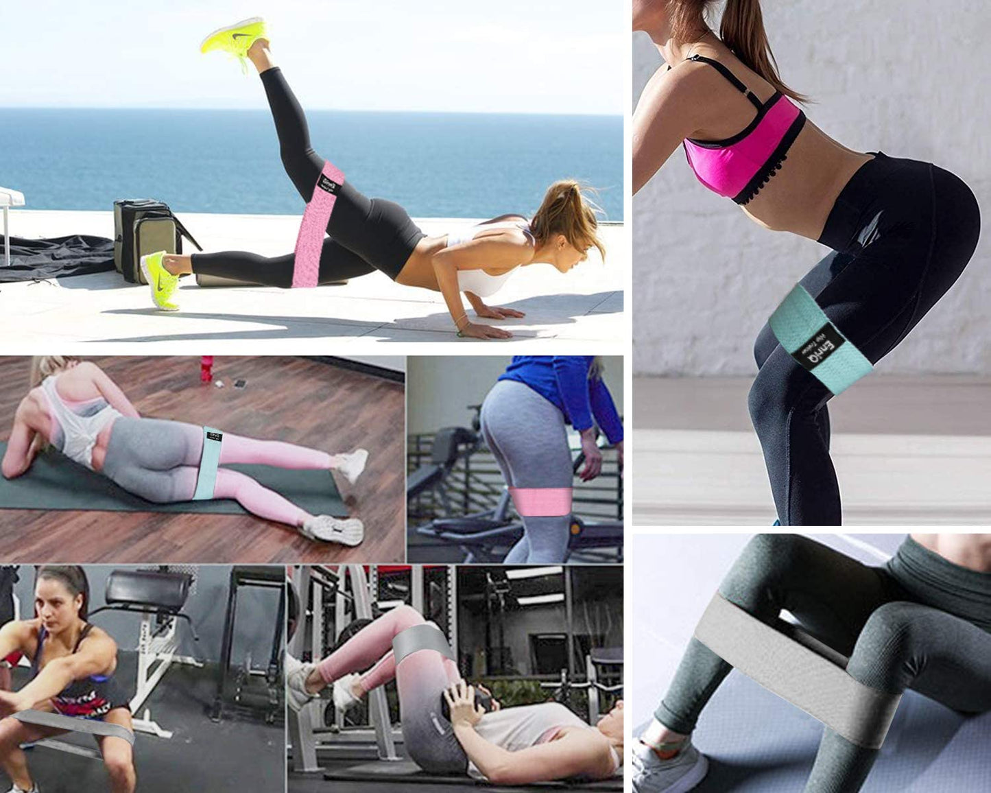 "Ultimate Booty Bands: Tone Your Legs and Butt with Premium Fabric Resistance Bands!"