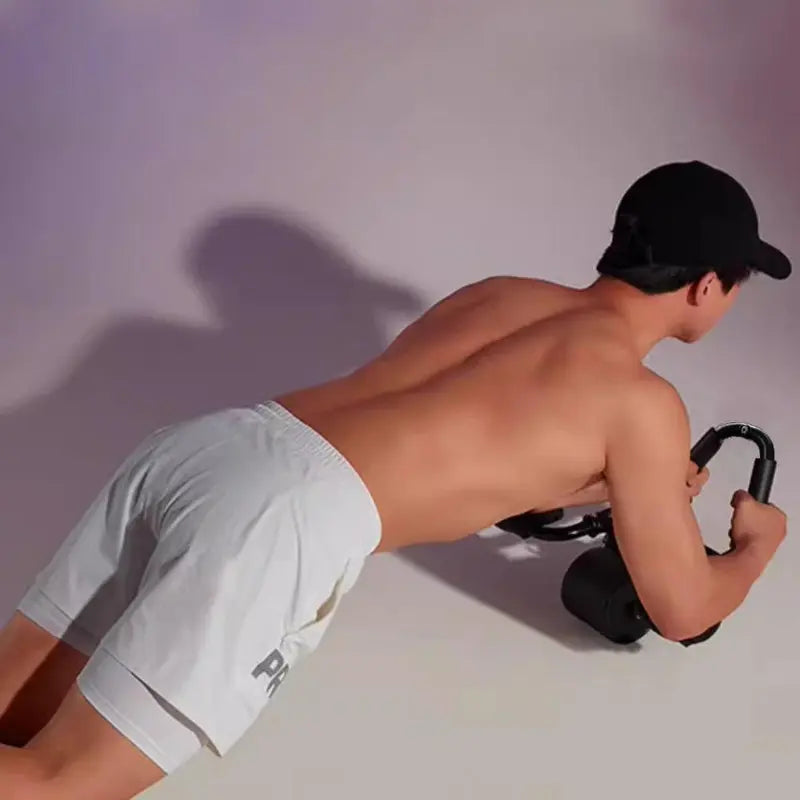 "Automatic Rebound Ab Roller Wheel - Core & Abs Trainer with Phone Holder Design, Perfect Mother's Day Gift"